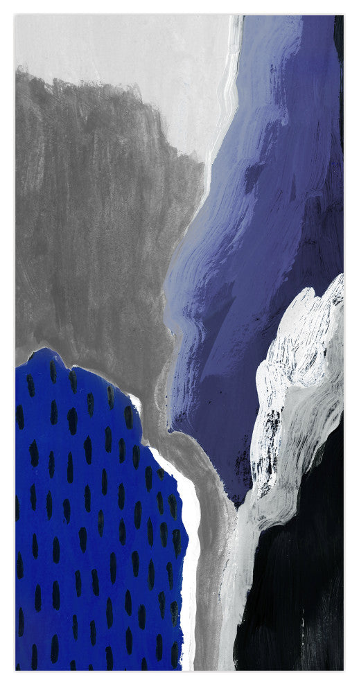 "Cobalt Abstract A"Frameless Free Floating Panel Graphic Wall Art