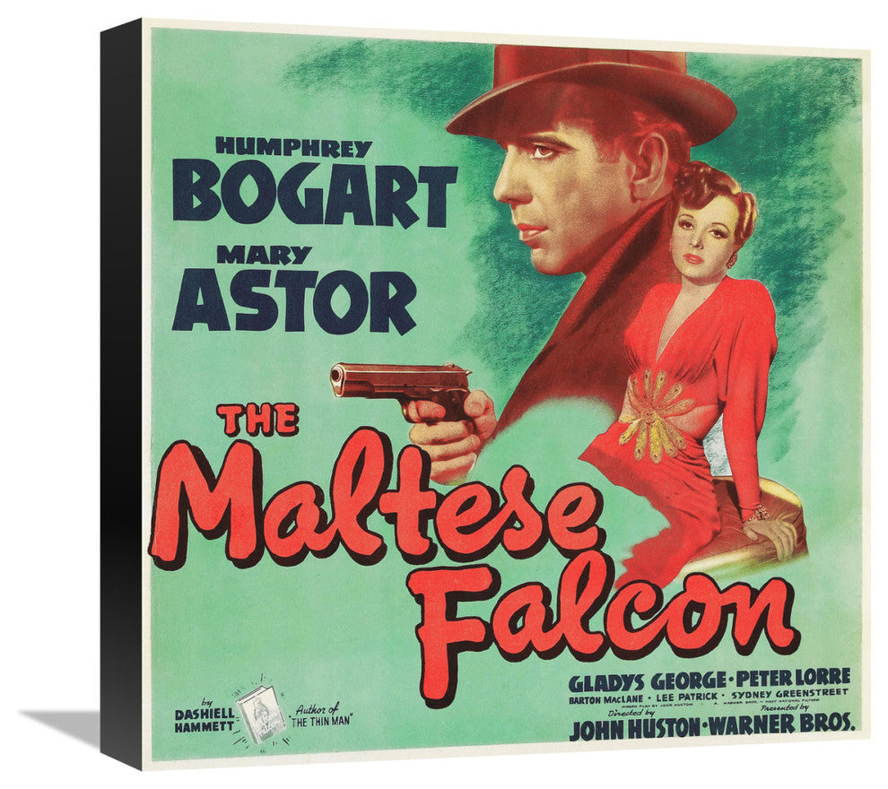"The Maltese Falcon" Stretched Canvas Giclee by Hollywood Photo Archive, 16"x16"