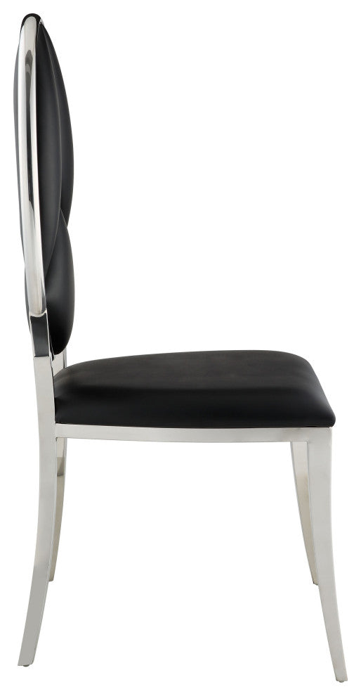 ACME Cyrene Side Chair, Set of 2, Black