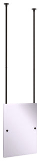 Frameless Rectangle Ceiling Hung Mirror, Oil Rubbed Bronze