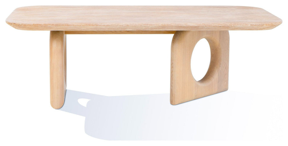 Nova Domus Osaka Faux Marble + Natural Ash Coffee Table