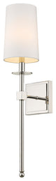 Zlite 811-1S-PN 1-Light Wall Sconce, White