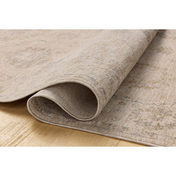 Chris Loves Julia x Loloi Louisa Oatmeal / Slate 9''-6" x 13''-1" Area Rug