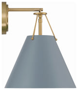 Crystorama Lighting Group XAV-B8311 Xavier 13" Tall Wall Sconce - Vibrant Gold