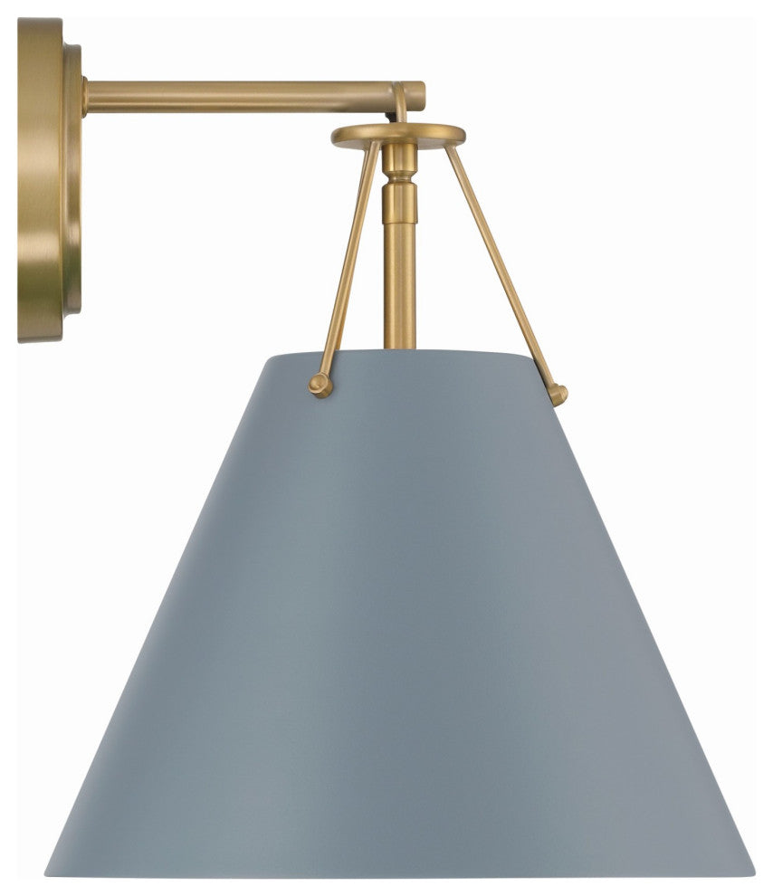 Crystorama Lighting Group XAV-B8311 Xavier 13" Tall Wall Sconce - Vibrant Gold