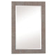 Mirror, Wood Frame Shallow Brown Texture