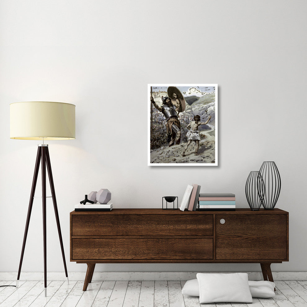 "David Slings The Stone" Digital Paper Print by James Tissot, 27"x32"
