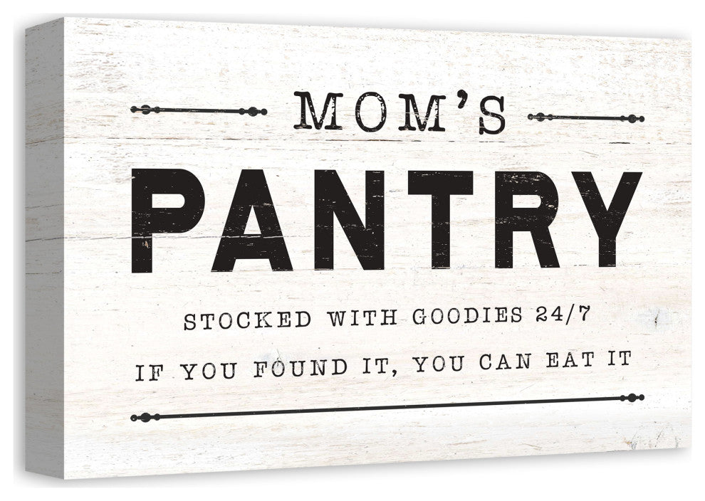 Mom's Pantry 12"x18" Canvas Wall Art