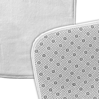 34" x 21" Monochrome Bunny Bathmat, Ocean Abyss Green