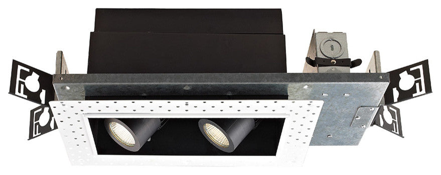 LED Precision Two-Light Non-IC Housing, 3000K Flood, Universal Input and 0-10V