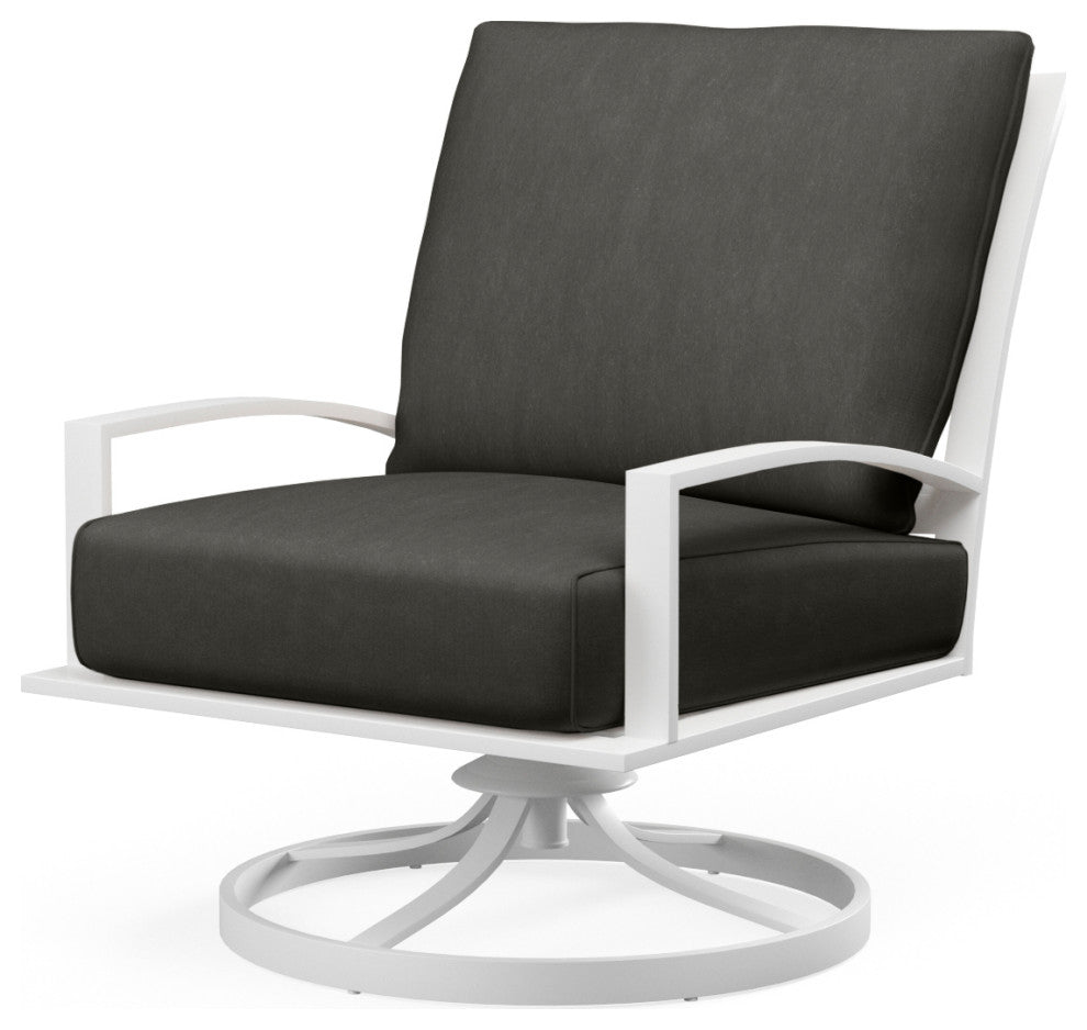 Bristol Spectrum Carbon Fabric Outdoor Swivel Club Chair