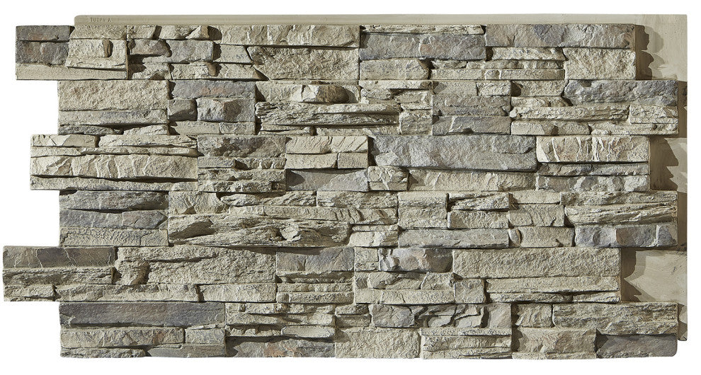Colorado Dry Stack Faux Stone Wall Panel, Colorado Dry Stack Panel, Birchwood