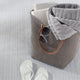 Dash & Albert Herringbone Grey/White Handwoven Indoor/Outdoor Rug, 9' x 12'