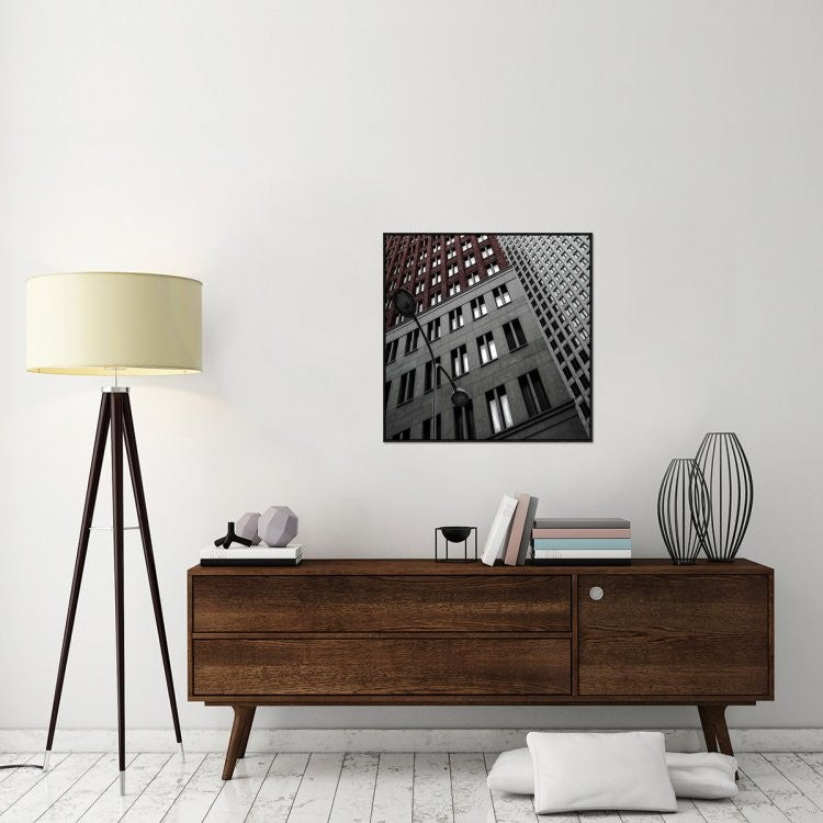 "Twinlight" Framed Canvas Giclee by Gilbert Claes, 31x31"