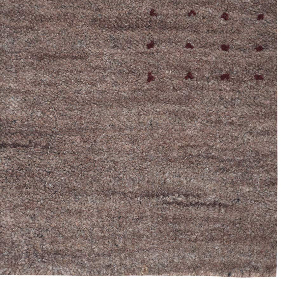 HAND KNOTTED LOOM WOOL ECO-FRIENDLY AREA RUGS  - Light Brown,Contemporary