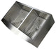 36" Curved Front Apron Stainless Steel Double Bowl Kitchen Sink Package