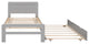 Gewnee Modern Design Twin Size Platform Bed Frame with Trundle