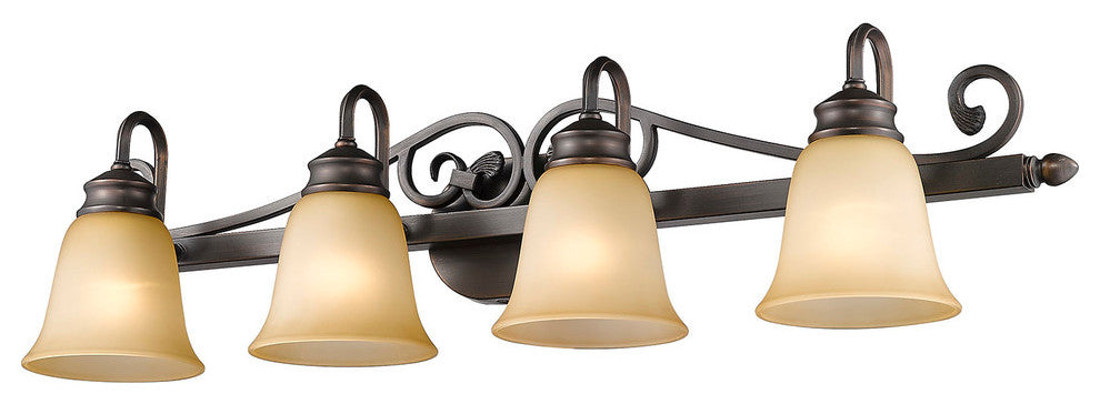 Golden Lighting Belle Meade Rubbed Bronze Vanity Light