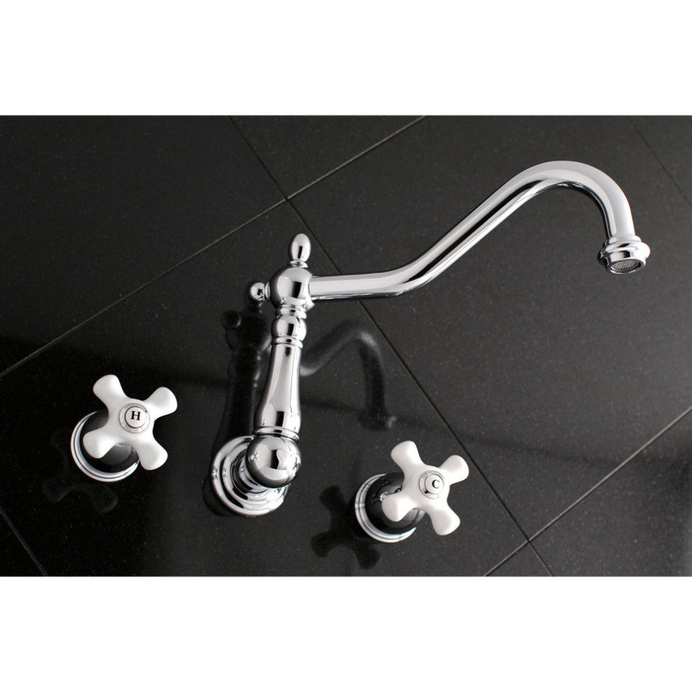KS1021PX Wall Mount Roman Tub Faucet, Polished Chrome