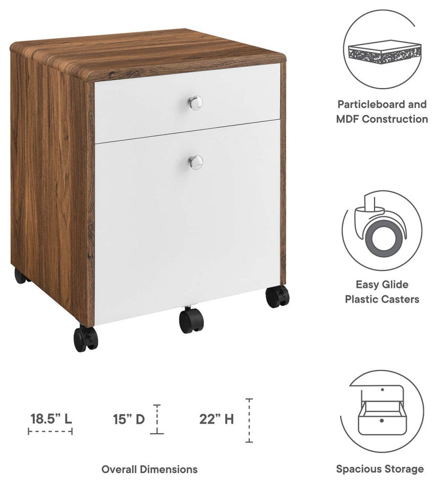 Transmit  Wood File Cabinet
