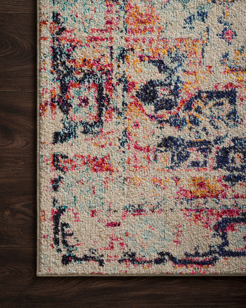 Ivory, Red, Pink, Orange Nadia Area Rug by Loloi II, 8'0"x11'0"