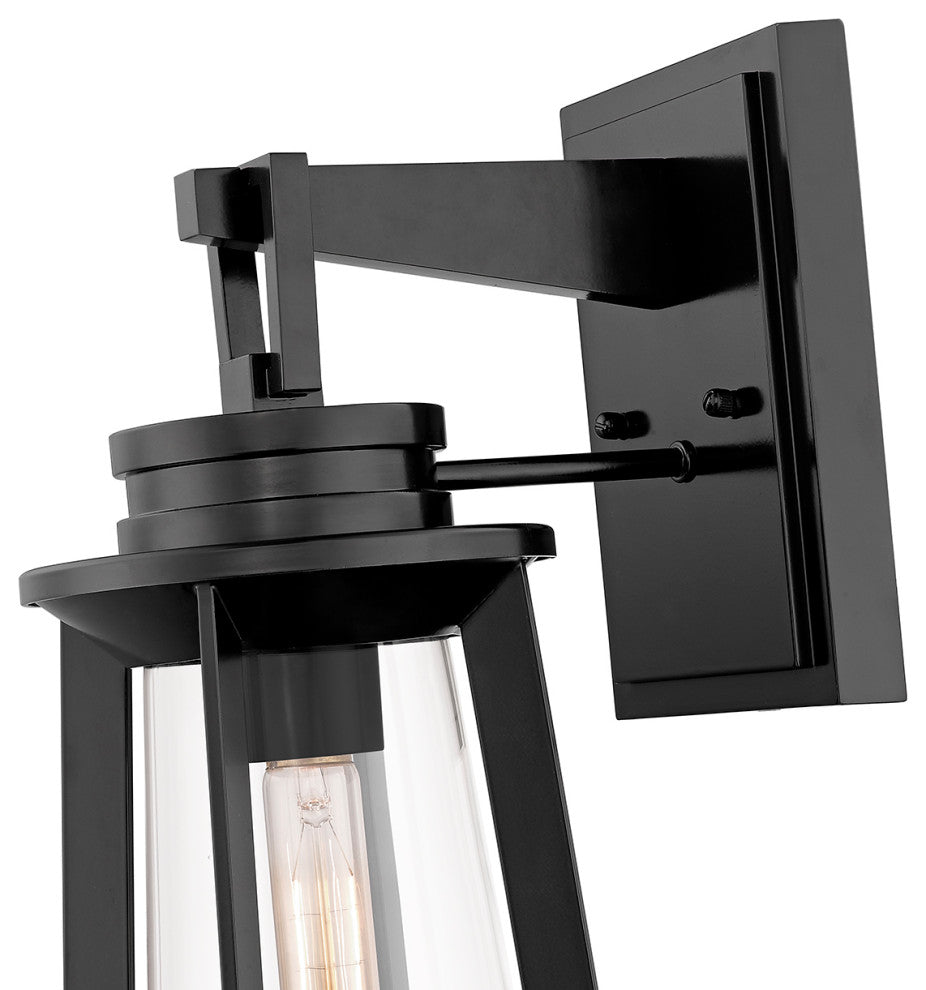 Bolling 1 Light 18" Tall Powder Coat Black Outdoor Wall Sconce