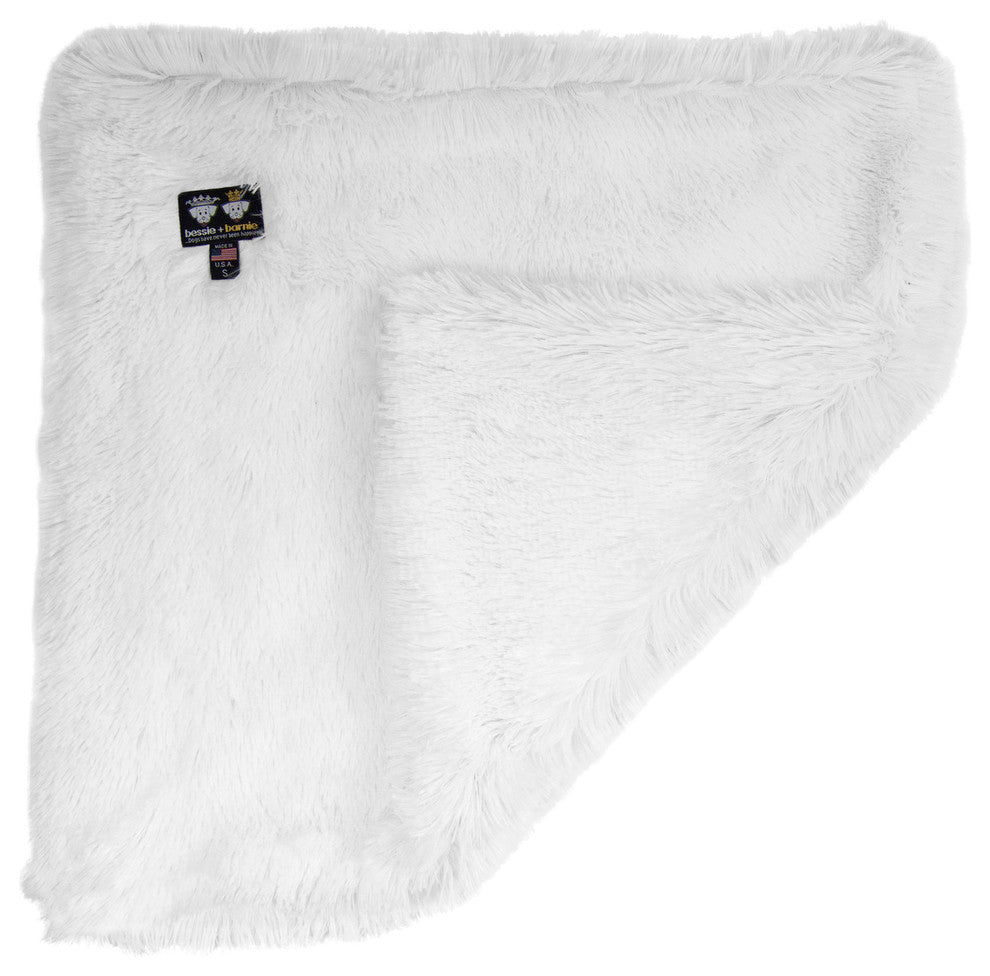 Bessie And Barnie Pet Blanket, Snow White, Without Ruffle, Large, X-Large