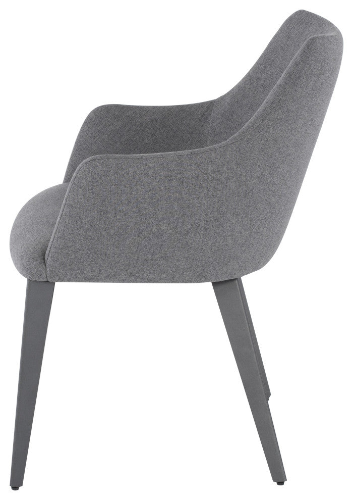Renee Shale Grey Fabric Dining Chair