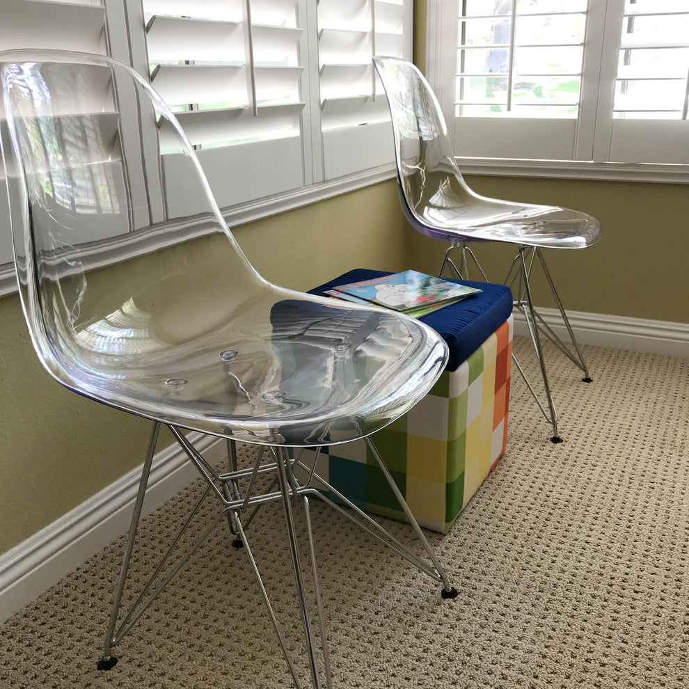 EZ Mod 2 Lexy Eiffel Base Ghost Chair, Clear