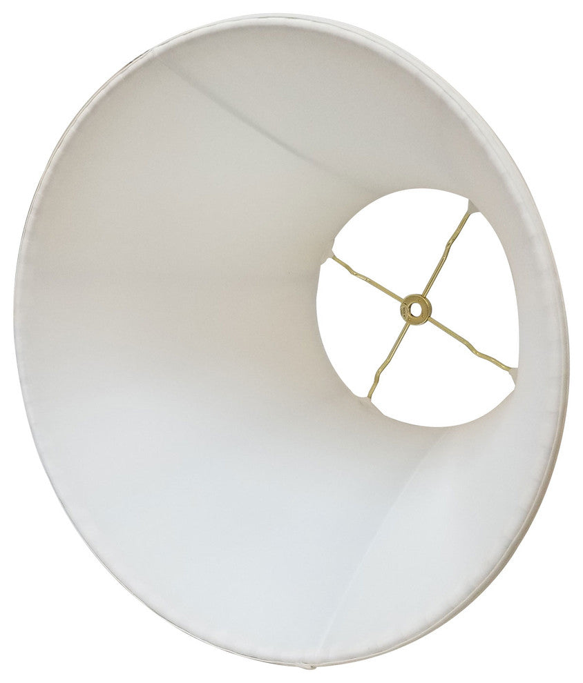 Deep Empire Side Pleat Basic Lampshade, White, 10"x20"x15"