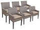 6 Florence Dining Chairs With Arms Wheat