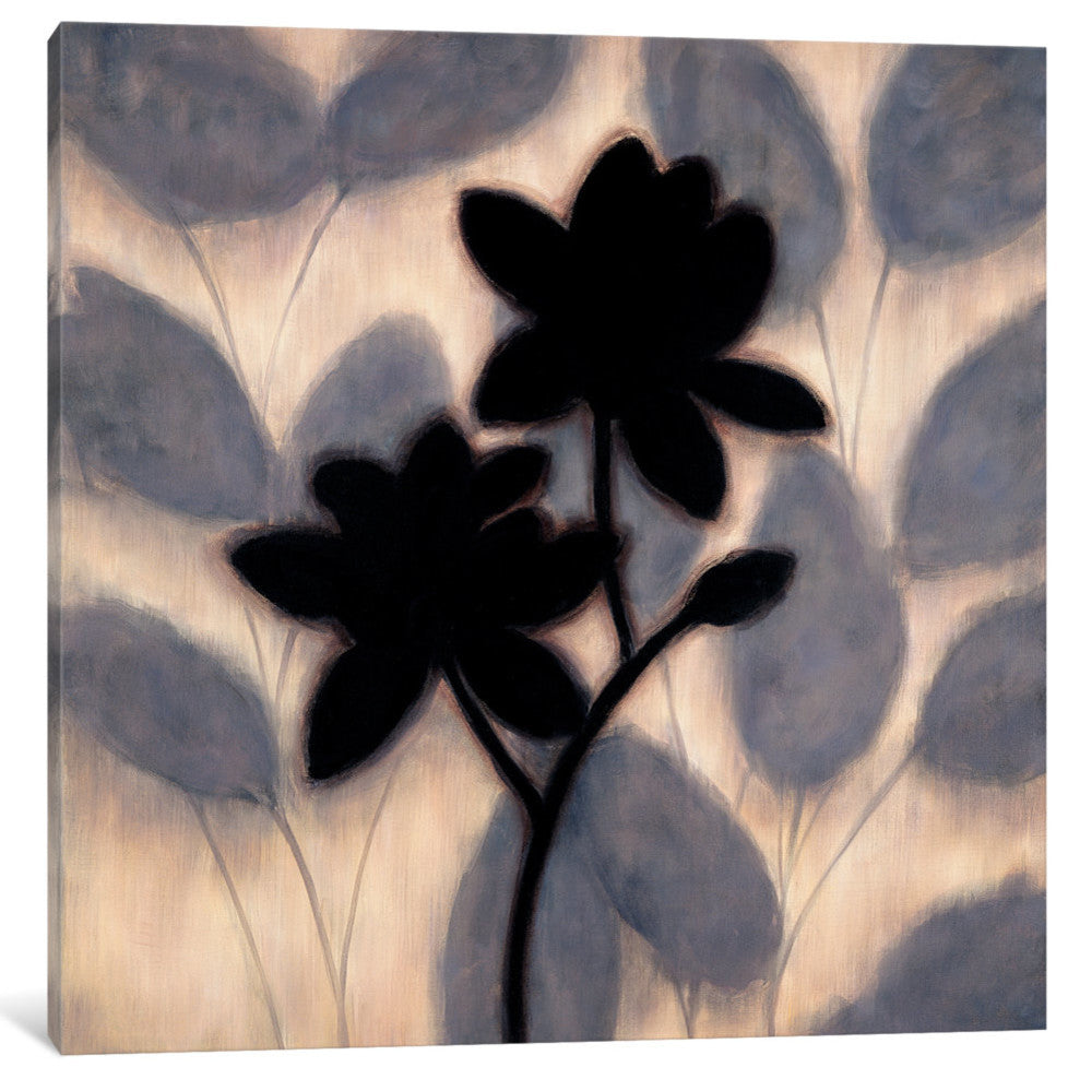 "Blossom Silhouette II" by Erin Lange, Canvas Print, 18"x18"