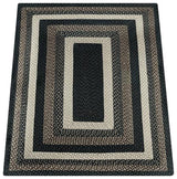 Mocha and Frappuccino Braided Rug, 96"X60"