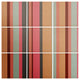 Deny Designs Natalie Baca Baja Mexicali Stripe Wood Wall Mural, 3'x3'
