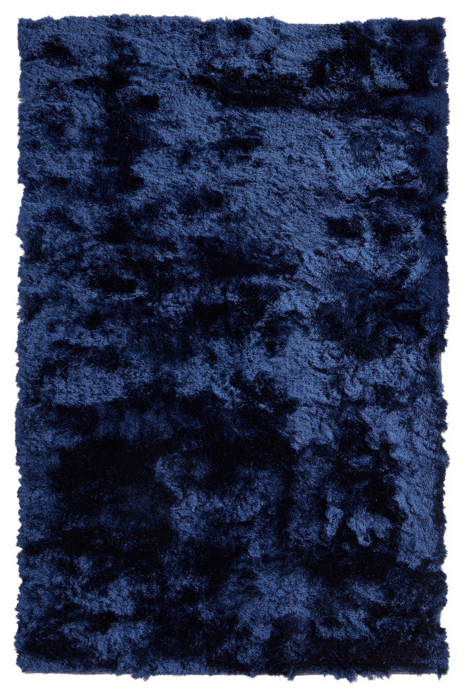 Weave & Wander Armada Plush Shag Rug, Dark Blue, 3'6"x5'6"