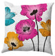 Popping Poppies Decorative Throw Pillow, Pink, 26"x26"