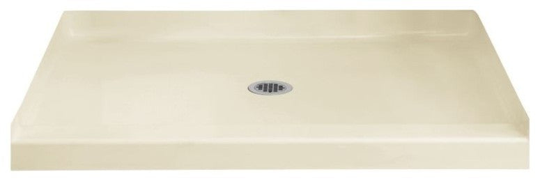 Sterling Accord 60"x36" Vikrell Center Shower Base, Biscuit