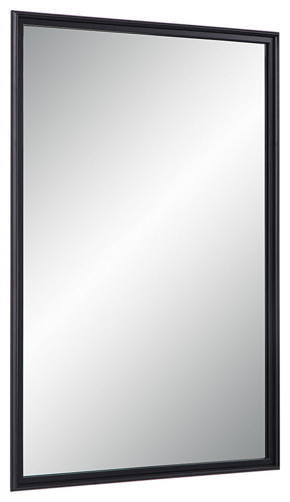 Lausanne 36" Tall Rectangular Mirror, Matte Black