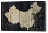 Epic Graffiti "Old World Map China" Giclee Canvas Wall Art, 40"x26"