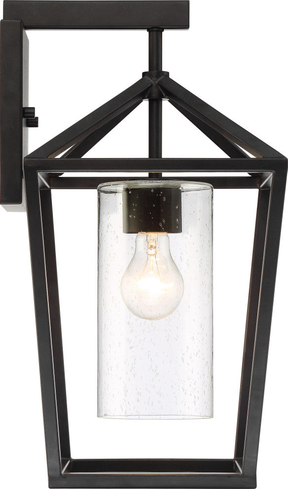 Nuvo Hopewell 1-Light Incandescent Matte Black Wall Mount