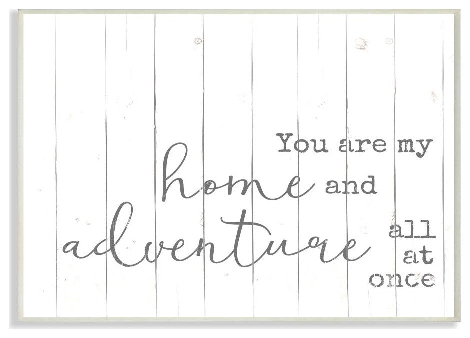 Adventure Family Inspirational Word Wood Design, 12"x18"