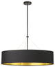 Dainolite PLV-304C-MB-698 4 Light Chandelier, Aged Brass