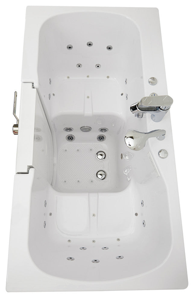 Ella Tub4Two 32"x60" Hydro+Air Massage+Foot Massage Acrylic Two Seat Walk, Tub