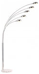 Cosmo Chrome 5 Arm Floor Lamp