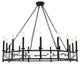 Elegant 1537G49VB Exeter 16-Light Vintage Bronze Chandelier Clear