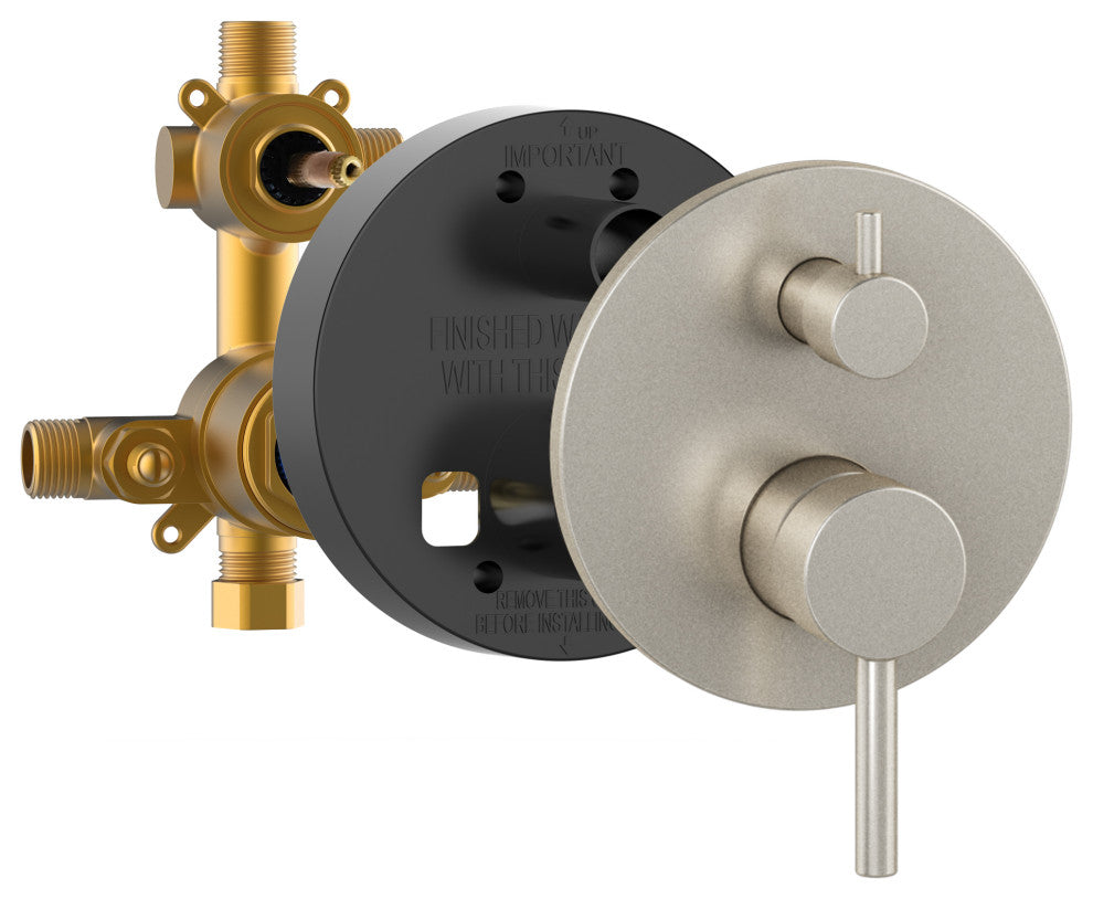Refuge Combo Shower System, 2.5 GPM, Brushed Nickel