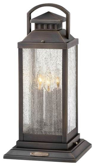 Hinkley Lighting 1187 Revere 120v 3 Light 20" Tall Heritage Pier - Blackened