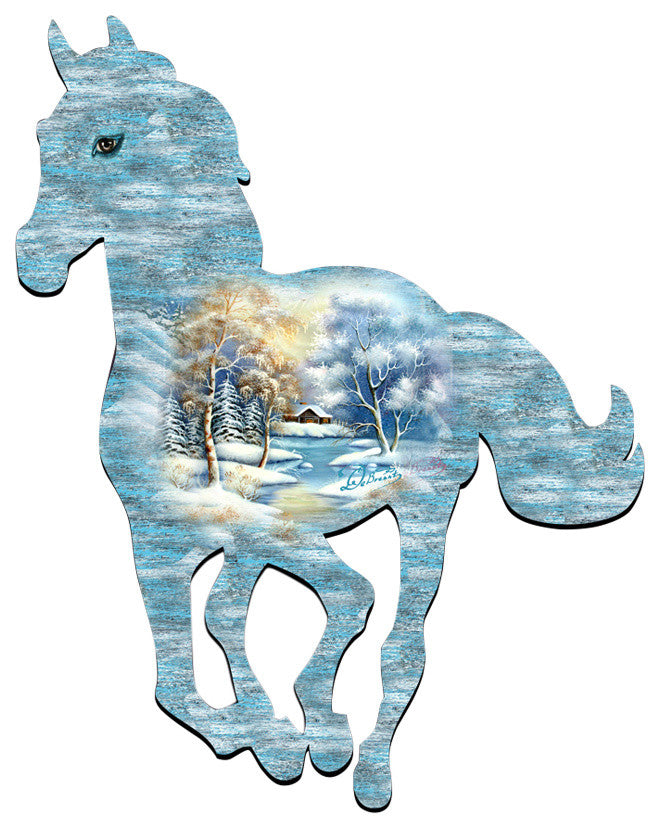 Running Pony Scenic Door Hanger