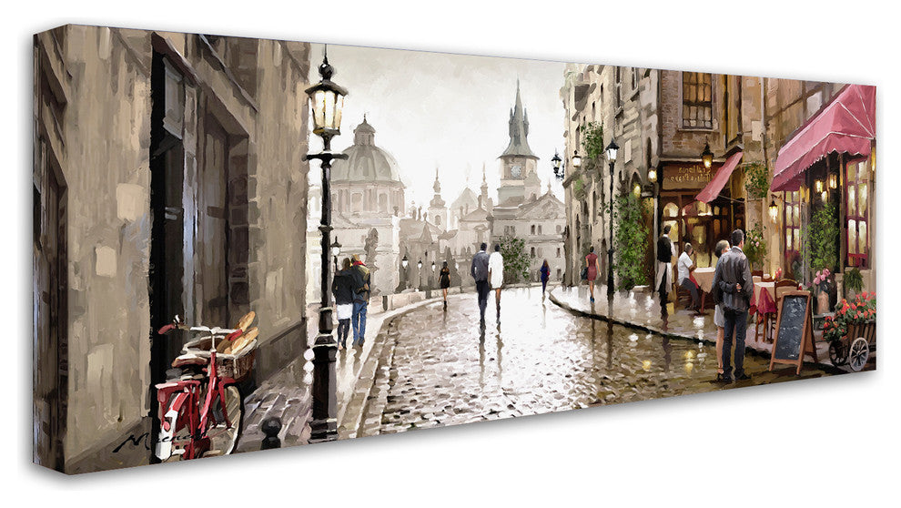 The Macneil Studio 'Cafe Milano' Canvas Art, 32"x14"