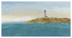 "Lighthouse Seascape I v.2" Digital Paper Print by James Wiens, 50"x26"